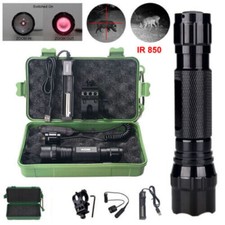 Infrared LED Flashlight IR 940nm Light Zoom Night Vision Torch Offset 20mm Rail