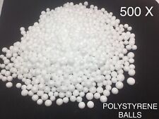 500X POLYSTYRENE BALLS SNOWBALLS CHRISTMAS CRAFT ART DECORATION 2,3,4,5,6MM CARD