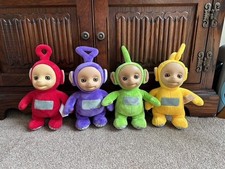 Teletubbies Set Of 4 Talking Soft Toy Plush Figures Bundle Lala Dipsy Working