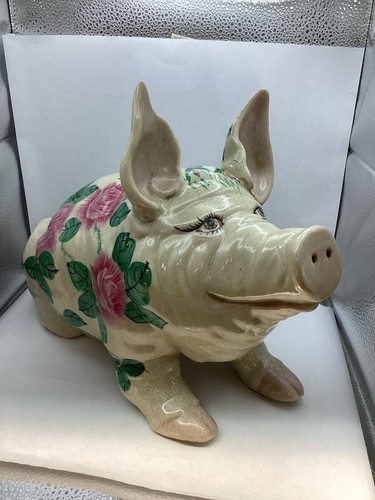 Wemyss ware style large pig - wemyss,