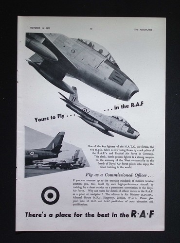Original 1953 advert royal air - original,