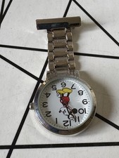 Disney Mickey Mouse Nurse Fob Watch Vintage 