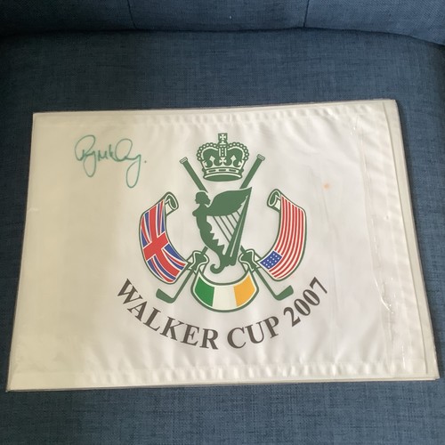 Rory mcilroy signed flag - signed,