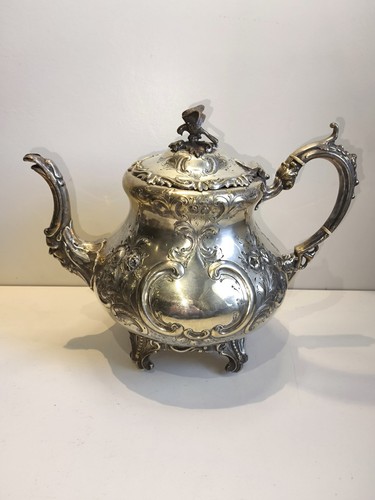 Victorian silver plated tea - victorian,