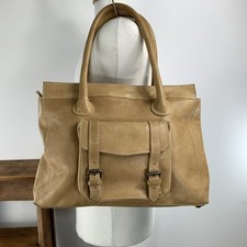 Light tan leather shoulder bag - light,