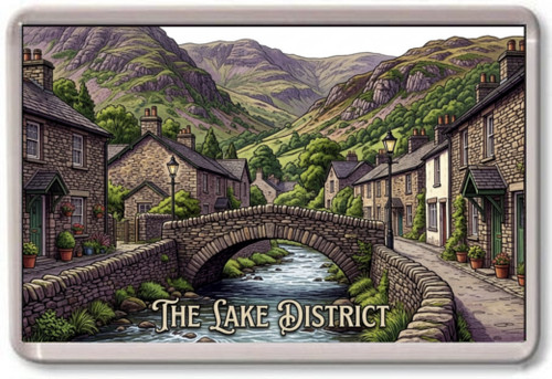 Fridge magnet lake district - lake,
