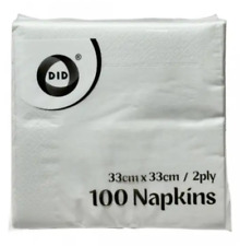 Paper Napkins Recyclable 2Ply Combination Serviettes Tissue Paper 33cm X 33cm