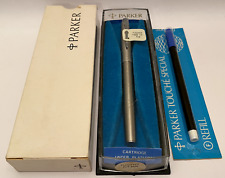 Parker 45 Flighter CT BNIB with label, fibre tip, working + refill, box, 1970s