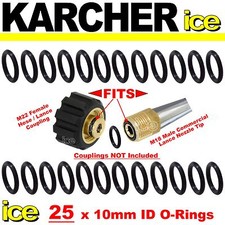 25 x KARCHER HDS 745 601 645 6/12 7/10 STEAM CLEANER HOSE LANCE JET O-RING SEALS
