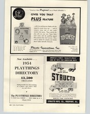 1954 PAPER AD Structo Toy