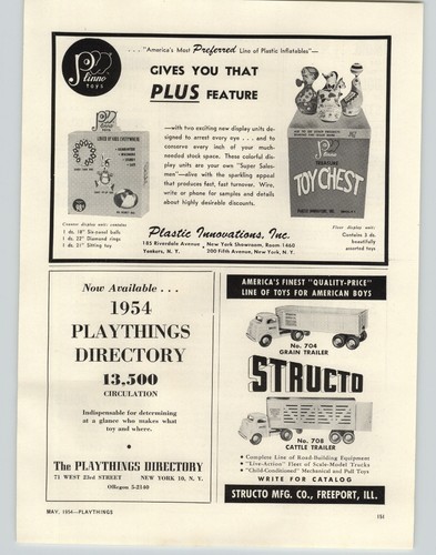 1954 paper structo toy - 1954,