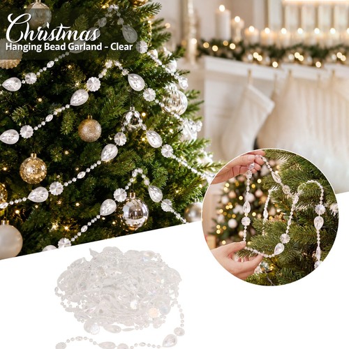 Clear crystal bead - clear, 8m
