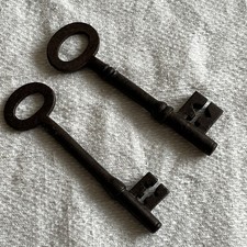 Antique Pair Cast Iron Keys