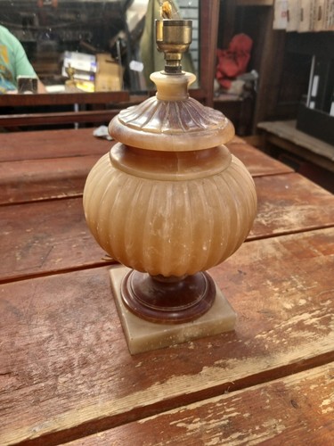 Vintage table lamp marble - vintage,