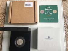 50p 50th Anniversary of Decimal Day 2021 silver proof coin