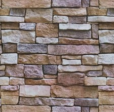 10m 3D Brick Stone Self