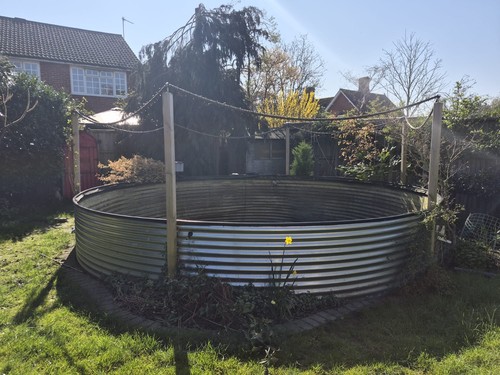 Large circular steel - circular, garden
