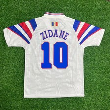 Zidane #10 France Away Retro 1996 Large