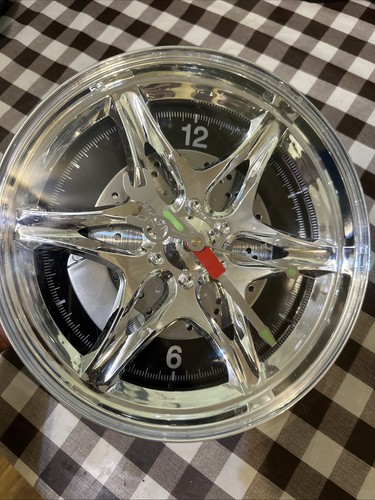 Neon alloy rim wall clock - rim,