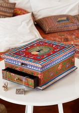 Peacock Jewellery Box Mango