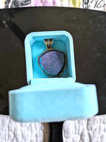 Extra large blue shimmering - large,