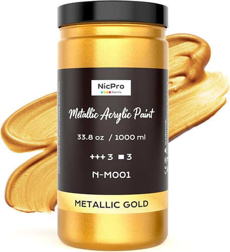 Nicpro acrylic paint metallic - acrylic,