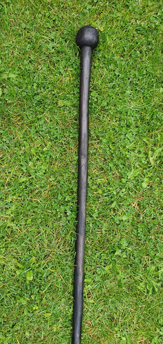 Antique wooden ebony walking - ebony,