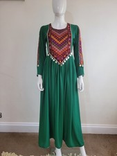 maxi dress European Arab Asian Clothes Afghani Maxi Afghan Dresses Long Dress