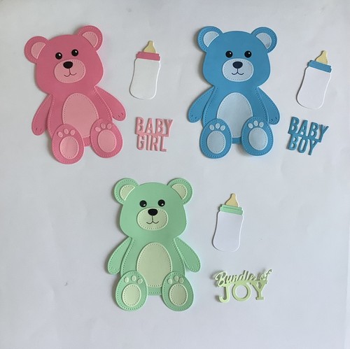 Baby bear bottle greetings - &,