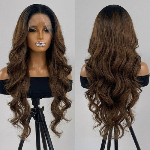 Hair loss wig ombre brown - ombre, long