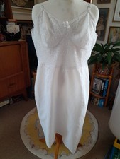 Vintage Noisy Nylon Lace Slip Back Zip 16" P To P Small 30" Waist Size 8 10