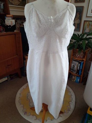 Vintage noisy nylon lace slip - vintage,