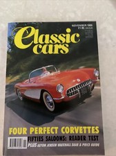 CLASSIC CARS MAGAZINE NOVEMBER 1989 FIFTIES SALOONS ASTON JENSEN VAUXHALL SAAB(a