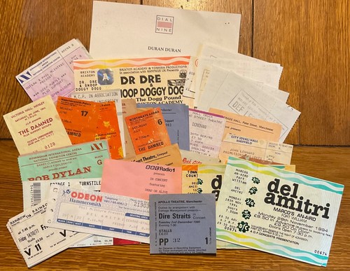 Original concert tickets - original,