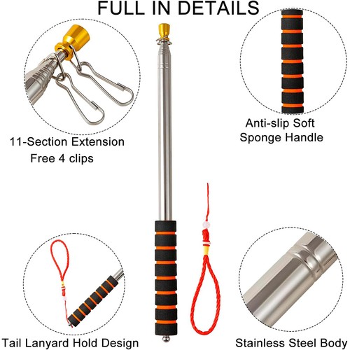 Telescopic flag pole - flag,