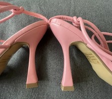 Ego Pink Strappy Heels with Knot Detail