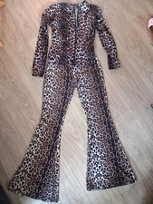 Leopard Print Track Suit / Lounge Suit Size M/L, Excellent  Condition.