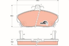 TRW Brake Pads GDB496 Honda