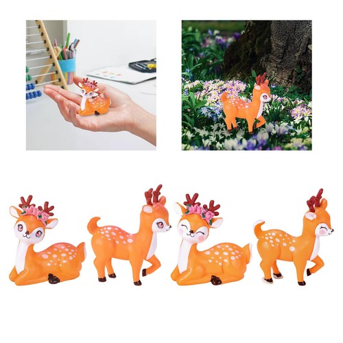 Mini deer figurine - figurine, cake
