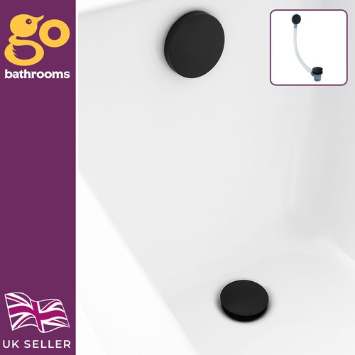 Black bath waste overflow - waste, &