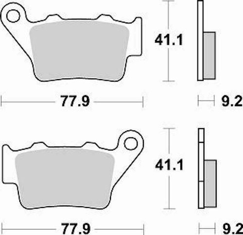 Ferodo rear brake pads - , gas