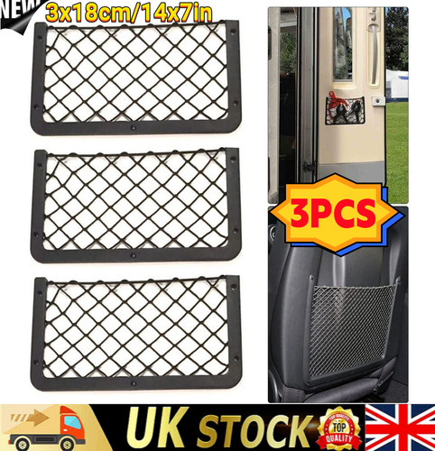 Large storage net pocket - 3x,