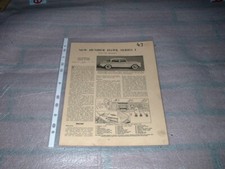 HUMBER HAWK SERIES 1 MOTOR TRADER SERVICE INFORMATION SHEETS. FREE U.K. POST
