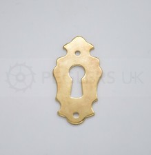 Small brass escutcheon - small, key
