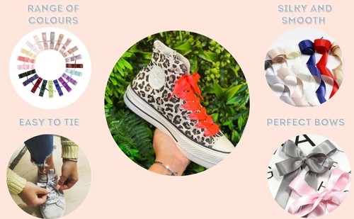 Ribbon shoe laces for hi - ribbon, &