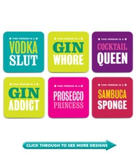 Coaster Drinks Mat Funny Rude Cheeky Humour Novelty Cheap Present Gift Joke