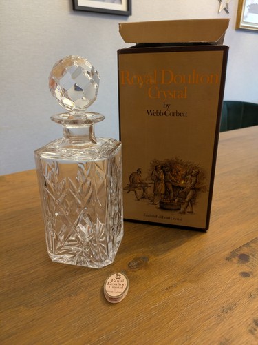 Royal doulton crystal decanter - royal,