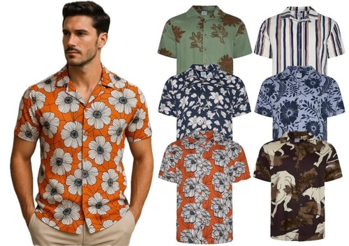 Mens holiday short sleeve - holiday,