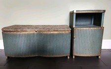 Lloyd Loom Bedroon Set, Bedside Table, Ottoman, Blanket Box