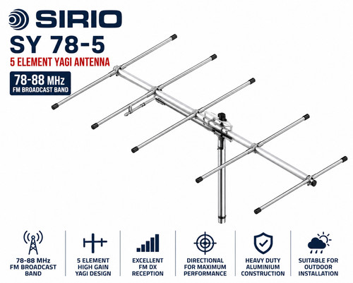 Sirio 5 element yagi - sy,